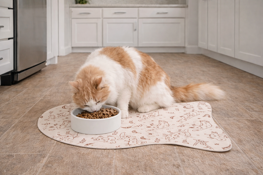 Cat Pattern Pet Feeding Mat