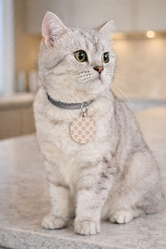 Heart Pattern Pet Tag