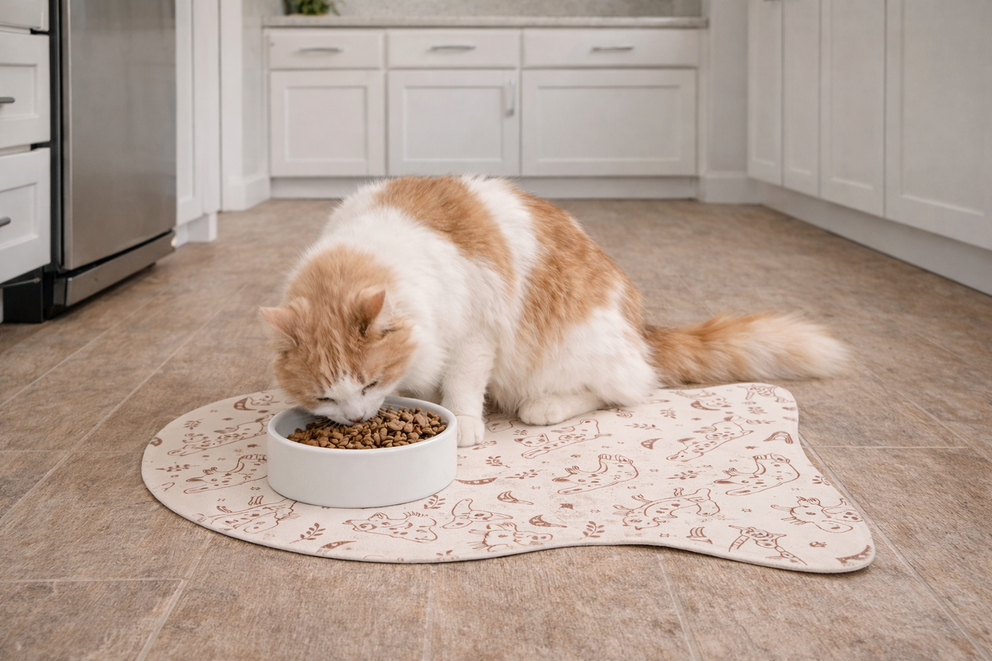 Cat Pattern Pet Feeding Mat