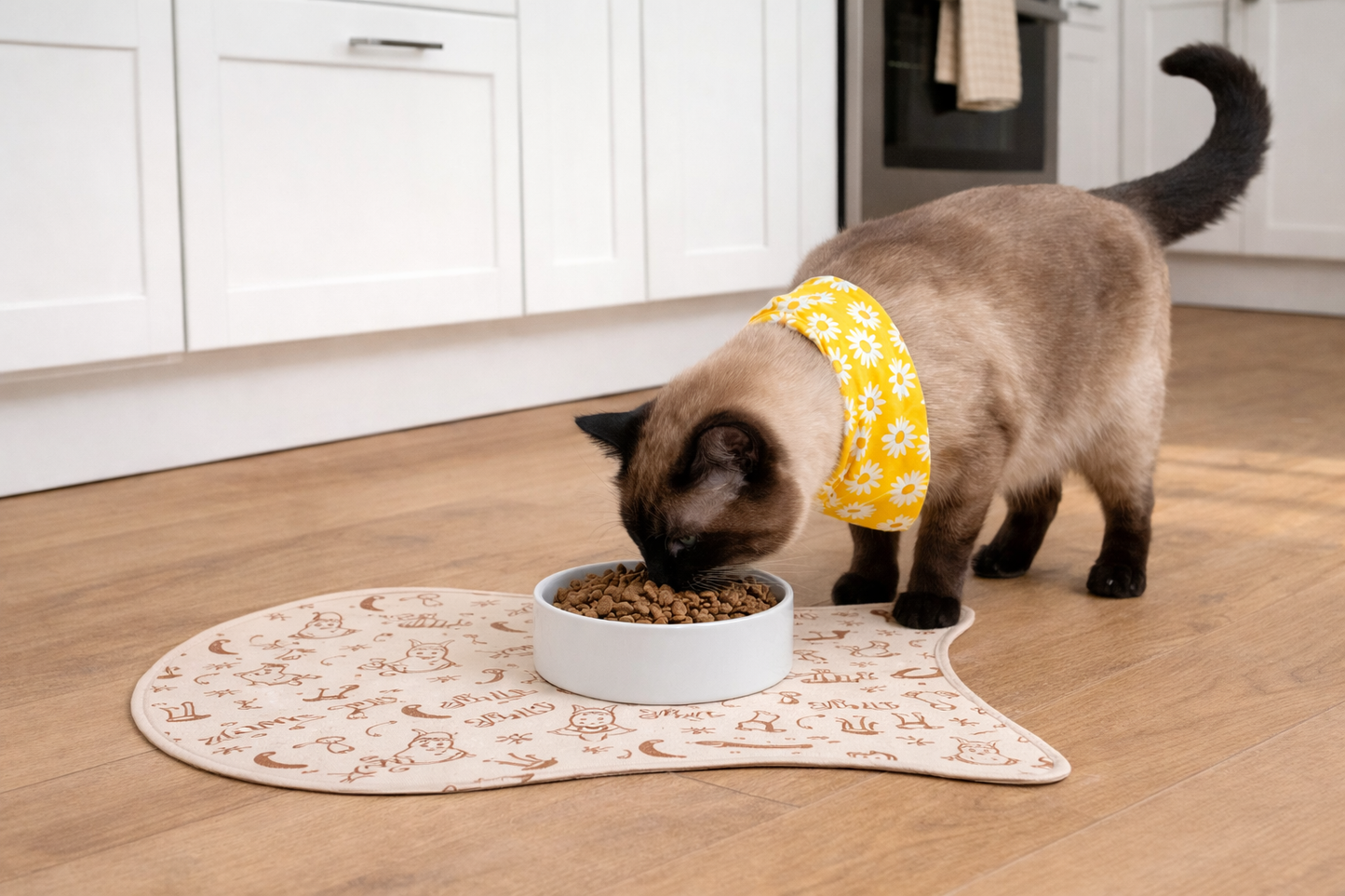 Cat Pattern Pet Feeding Mat