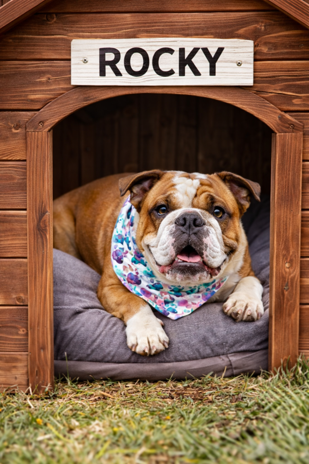 Floral Watercolor Pet Bandana Collar
