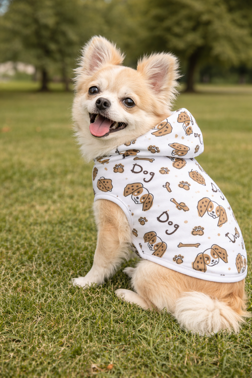 Dog Print Pet Hoodie