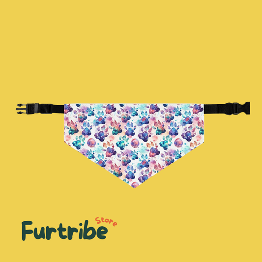 Floral Watercolor Pet Bandana Collar