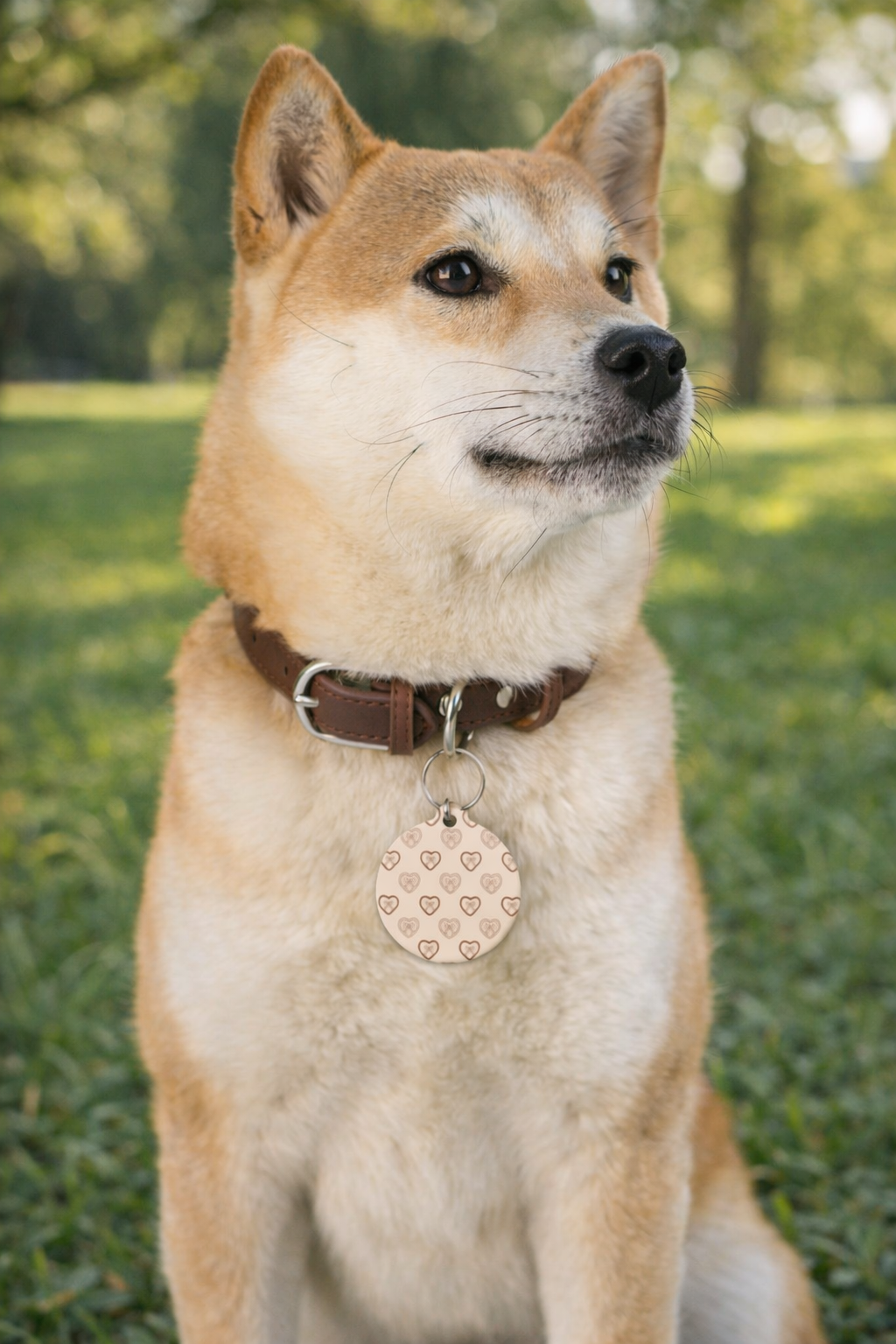 Heart Pattern Pet Tag